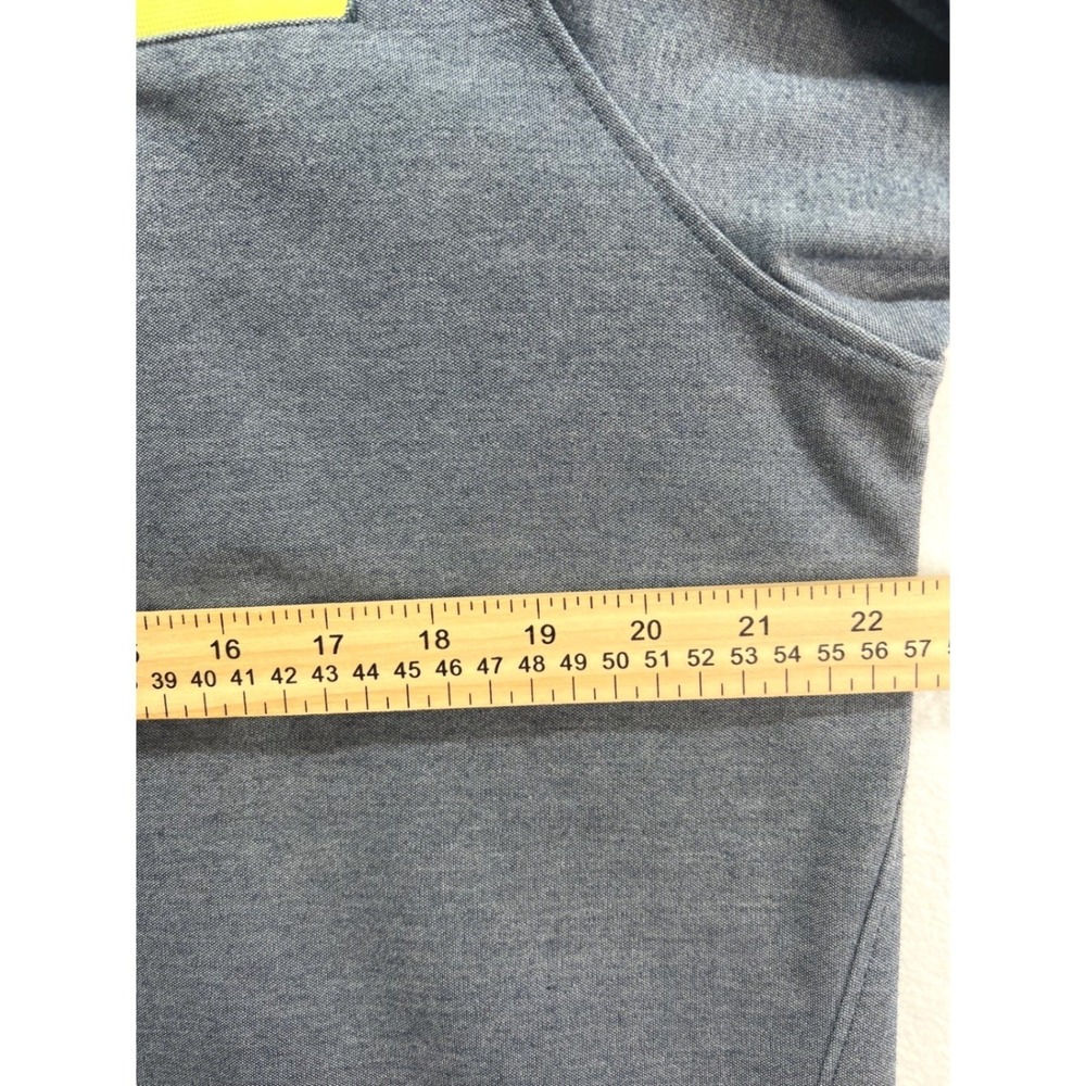 Oakley Mens XL GrayNeonYellow Tailored Fit Hydrolix Golf Polo Shirt Short Sleeve - Picture 8 of 11
